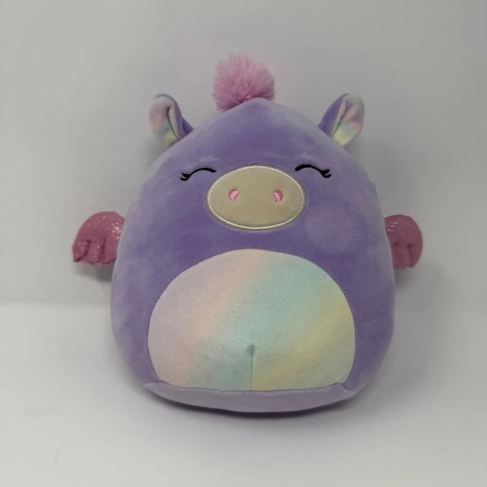 Squishmallows Delilah Purple Hippo Pegasus 8 Inch Plush Stuffed Animal Toy 8